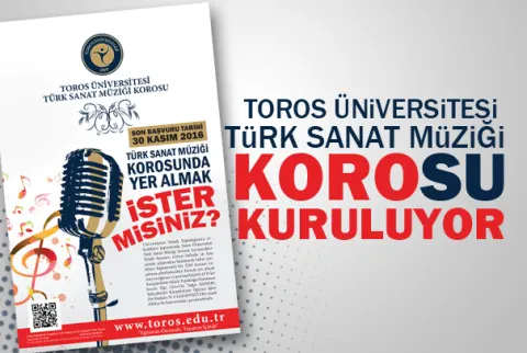 Toros Üniversitesi Türk Sanat Müziği Korosu Kuruluyor