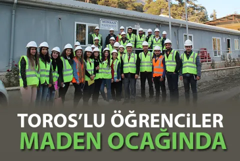 Toros’lu Öğrenciler Maden Ocağında