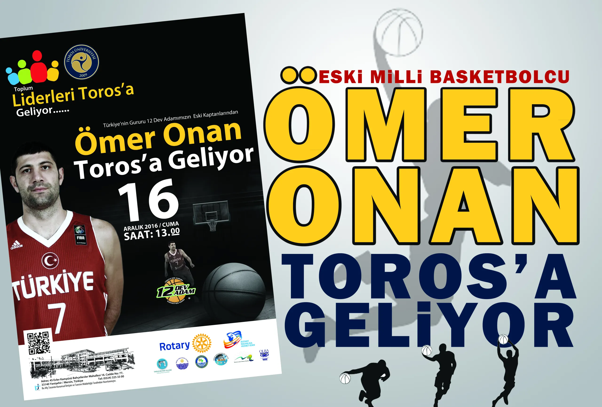 Ömer Onan Toros’a Geliyor