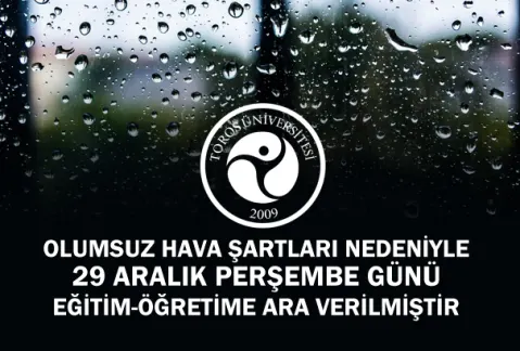 Eğitim-Öğretime Yağmur Engeli