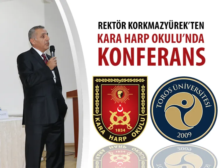 Rektör Korkmazyürek’ten Kara Harp Okulu’nda Konferans