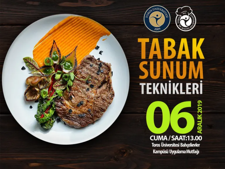 Toros Üniversitesi'nde Tabak Sunum Teknikleri