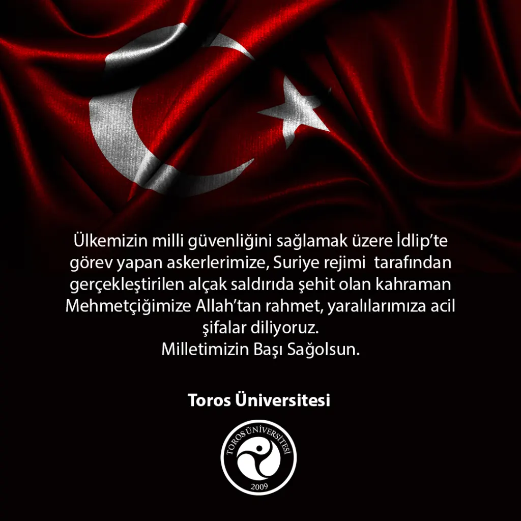 Şehitlerimiz İçin Taziye Mesajı