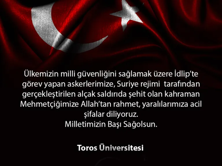 Şehitlerimiz İçin Taziye Mesajı
