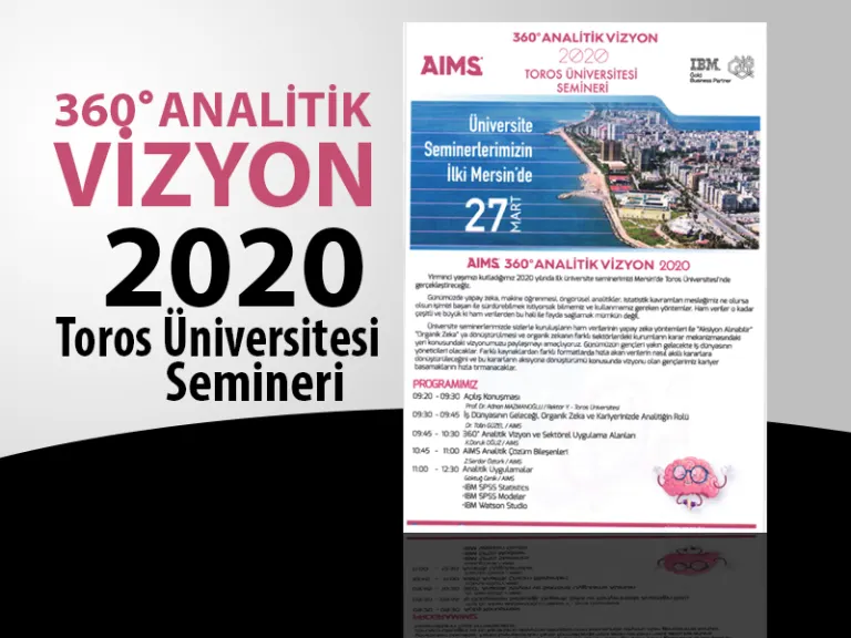 Toros  Üniversitesi’nde Aıms 360 Derece Analitik 2020 Semineri