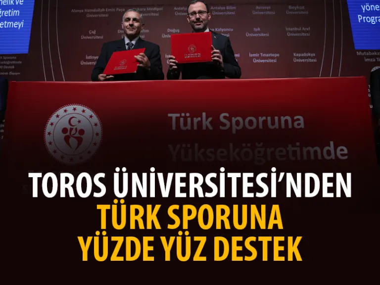 Türk Sporuna Toros Üniversitesi’nden Yüzde Yüz Destek