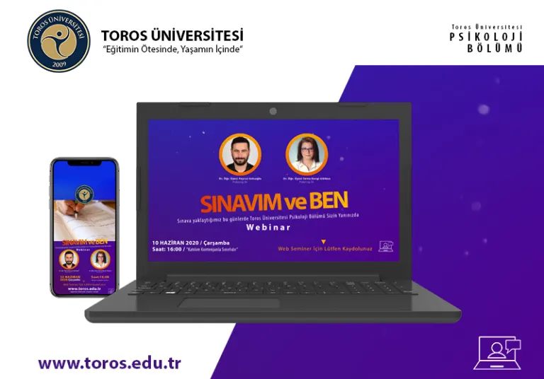 Sınava Yaklaştığımız Bugünlerde Toros Üniversitesi Psikoloji Bölümü Sizin Yanınızda