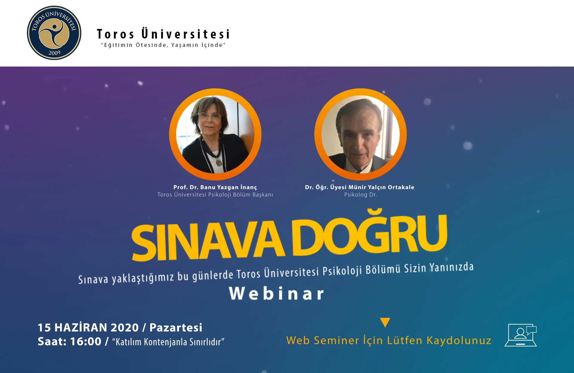 Sınava Doğru webinar Sınava Doğru webinar