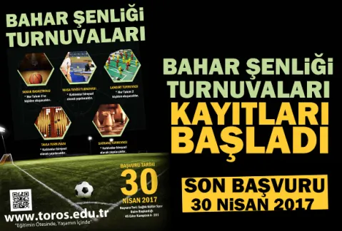 Bahar Şenliği Turnuvaları Kayıtları Başladı