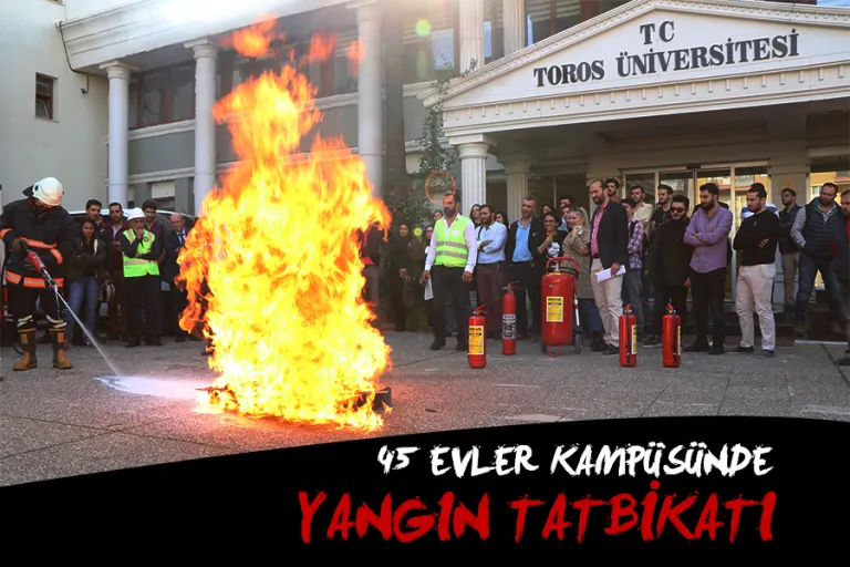 45 Evler Kampüsünde Yangın Tatbikatı