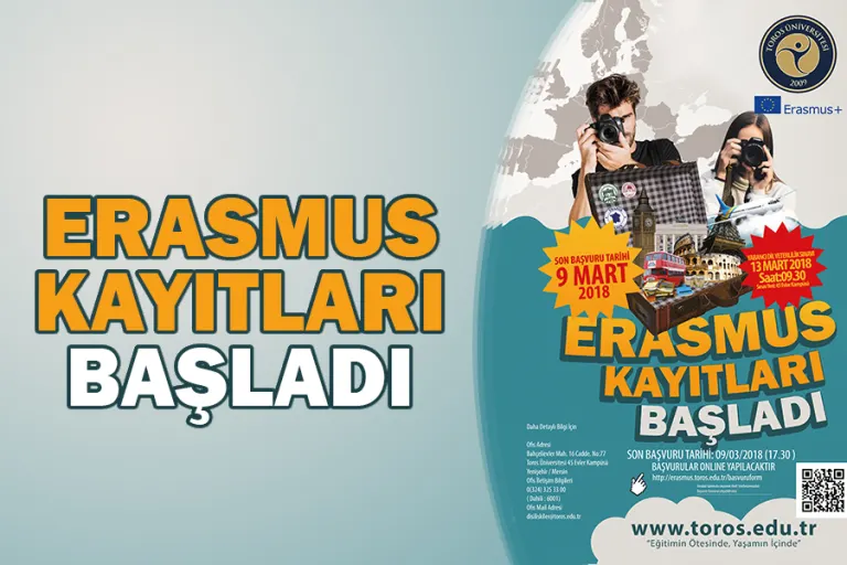 Erasmus Kayıtları Başladı