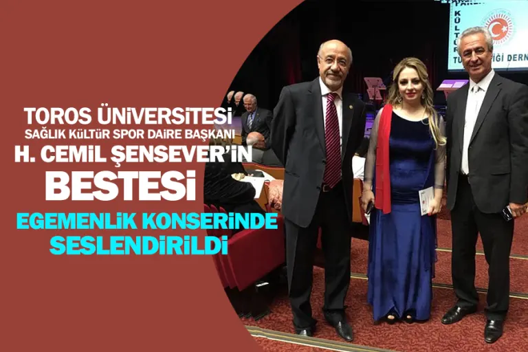 H. Cemil Şensever’in Bestesi Egemenlik Konseri’nde Seslendirildi