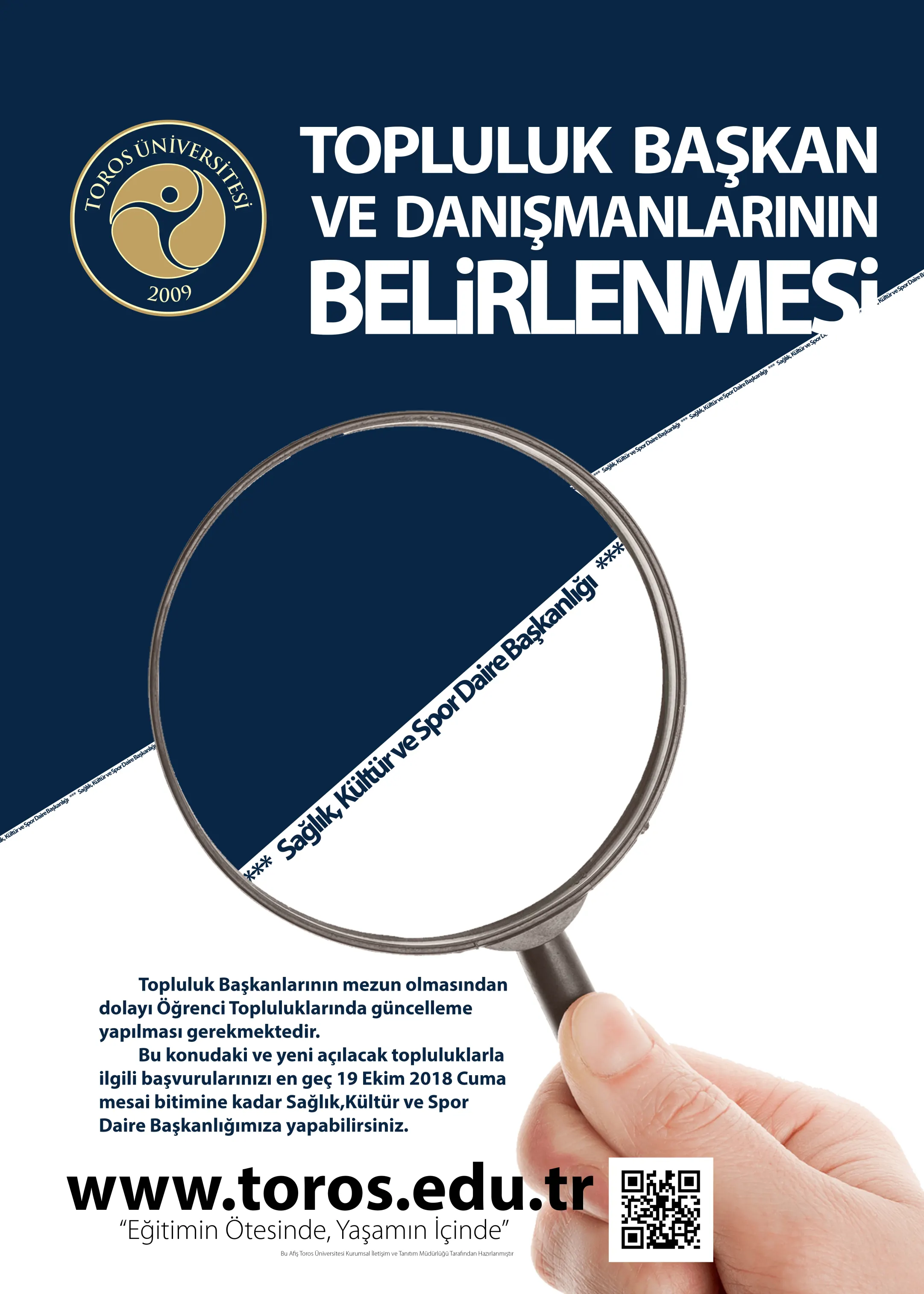 Topluluk Başkan ve Danışmanların Belirlenmesi Topluluk Başkan ve Danışmanların Belirlenmesi