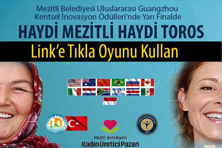 Mezitli Belediyesi Uluslararası Guangzhou Kentsel İnovasyon Ödülleri’nde Yarı Finalde