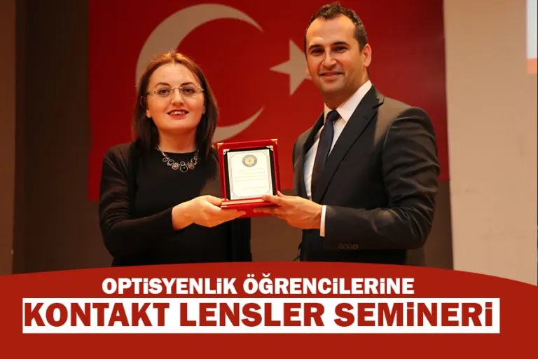Optisyenlik Öğrencilerine Kontakt Lensler Semineri