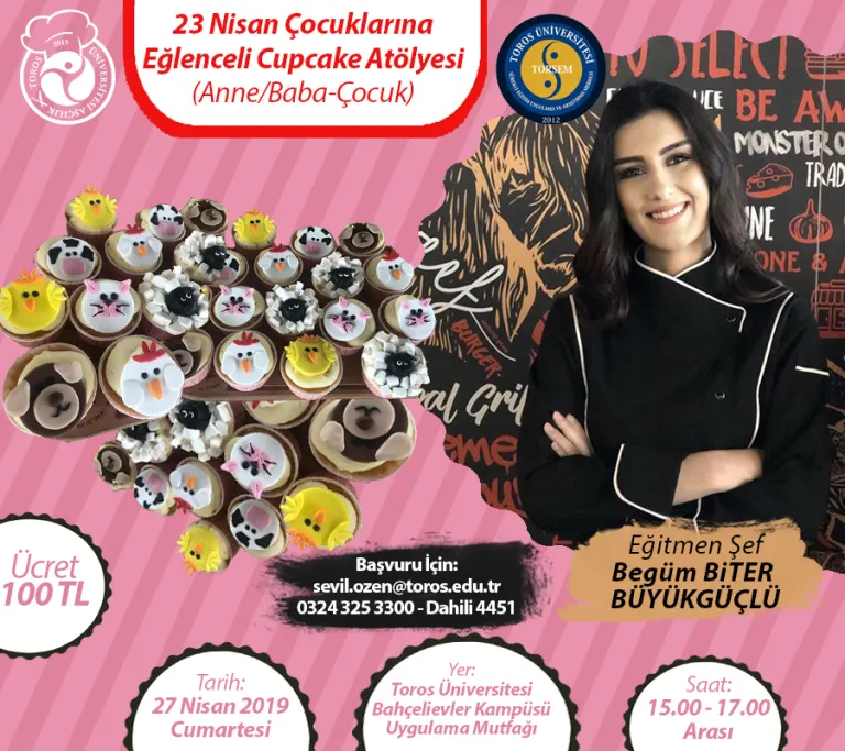 23 Nisan Çocuklarına Eğlenceli Cupcake Atölyesi (TORSEM)