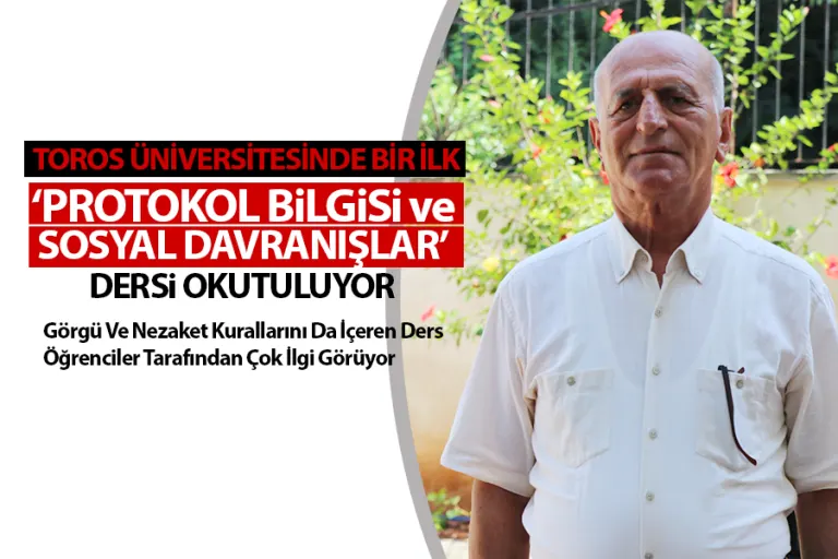 ‘PROTOKOL BİLGİSİ ve SOSYAL DAVRANIŞLAR’ DERSİ OKUTULUYOR