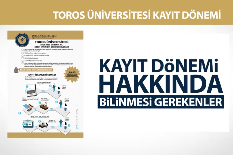 Toros Üniversitesi Kayıt Dönemi Hakkında Bilinmesi Gerekenler