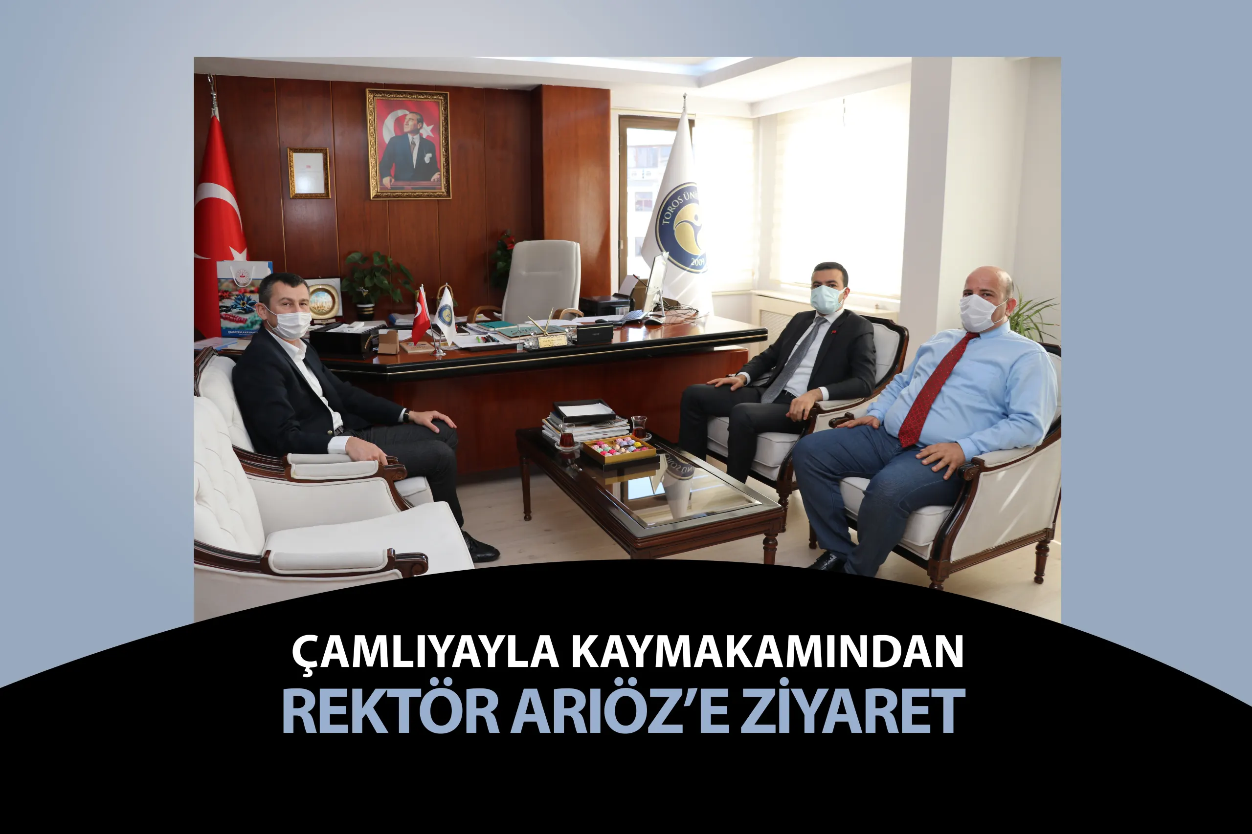 Çamlıyayla Kaymakamı’ndan Rektör Prof. Dr. Arıöz’e Ziyaret