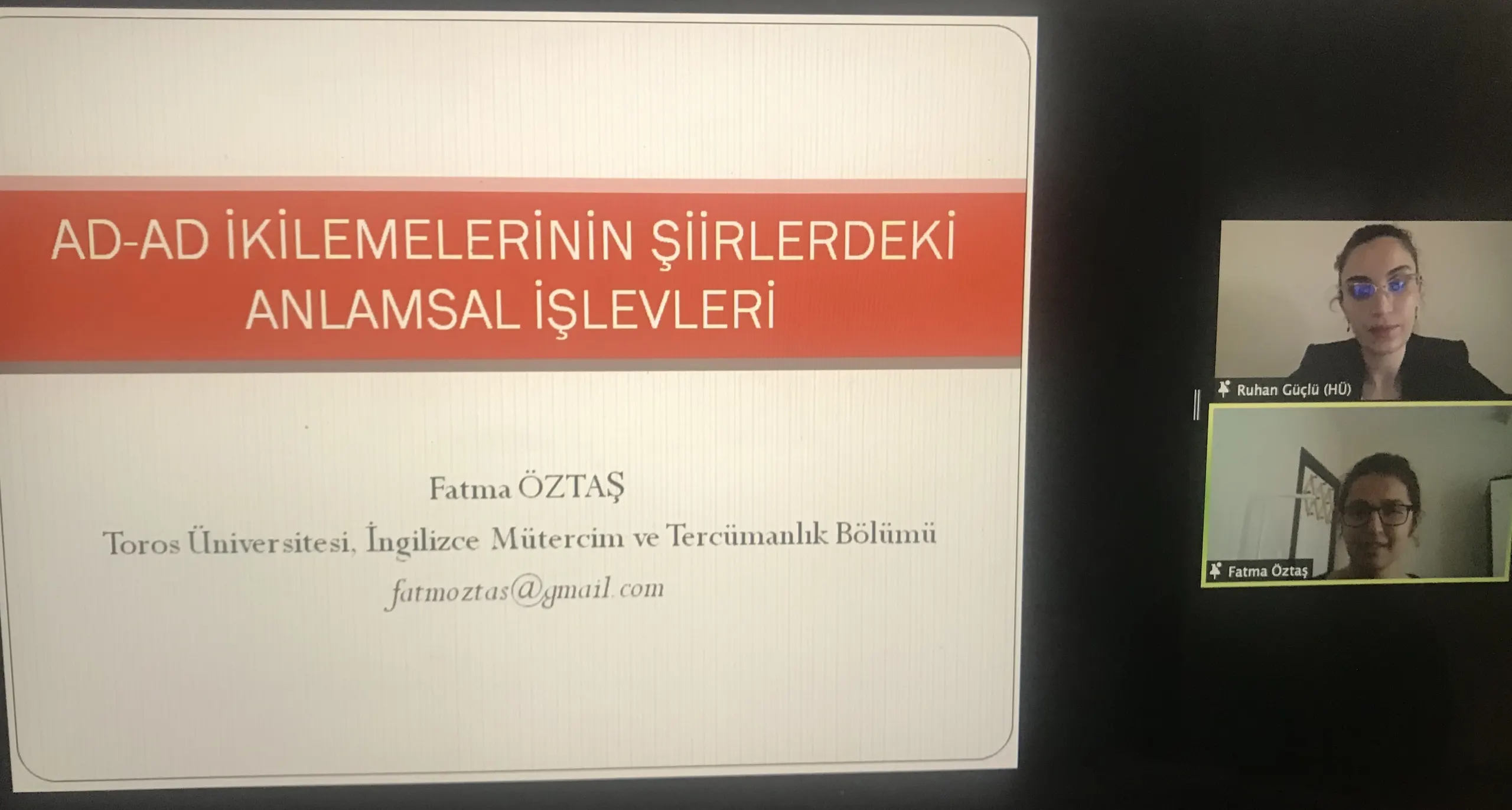 Mütercim ve  Tercümanlık Bölümü Öğrencileri Toros Üniversitesini Ulusal konferansta temsil  etti