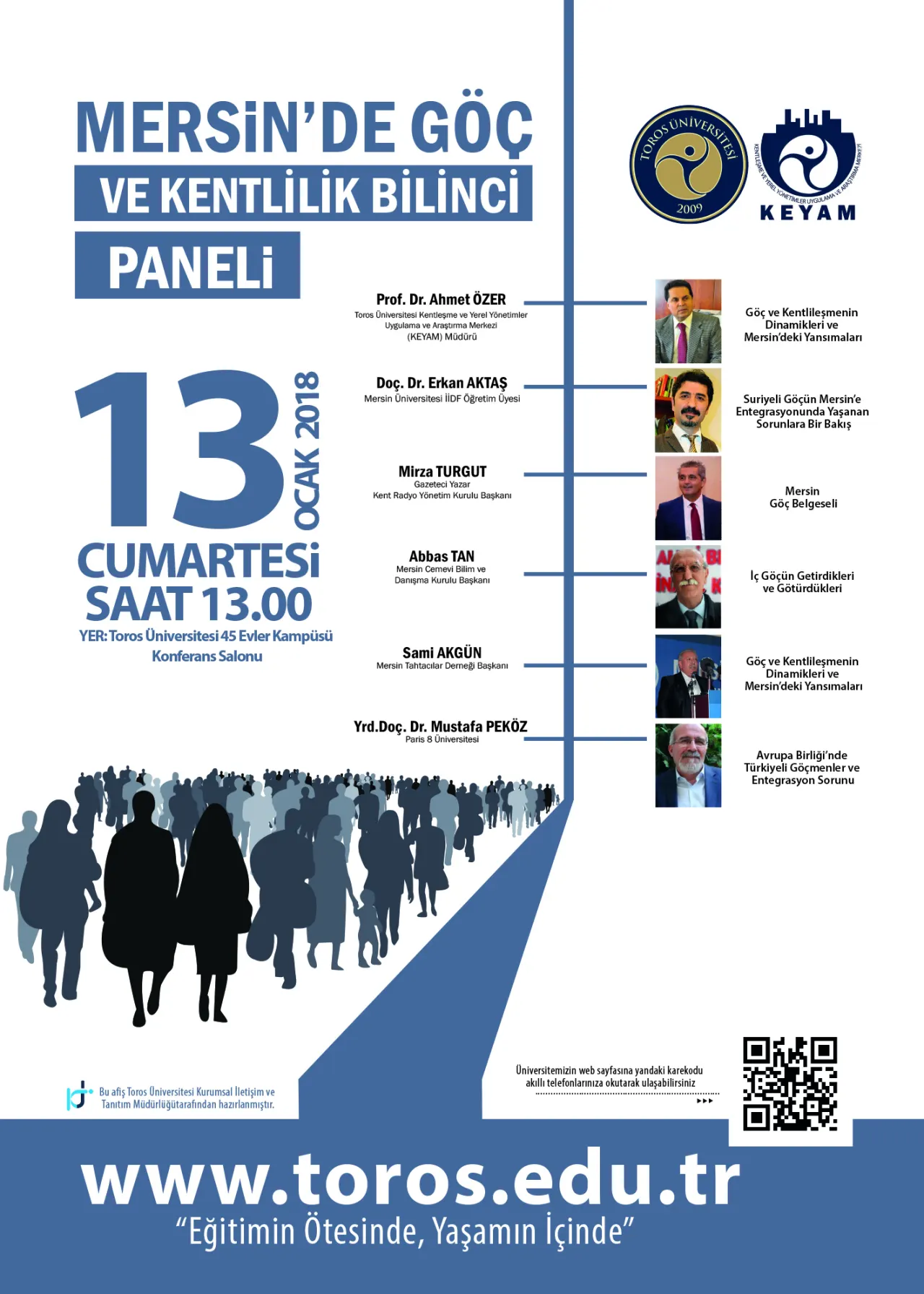 Keyam (Mersin'de Göç ve Kentlilik Bilinci Paneli 13 Ocak 2018 Cumartesi Günü Saat:13.00' de