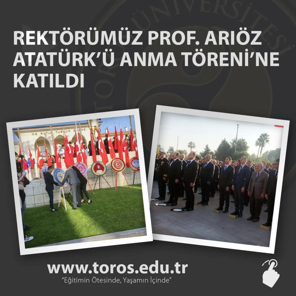 Rektörümüz Arıöz Atatürk’ü Anma Törenine Katıldı