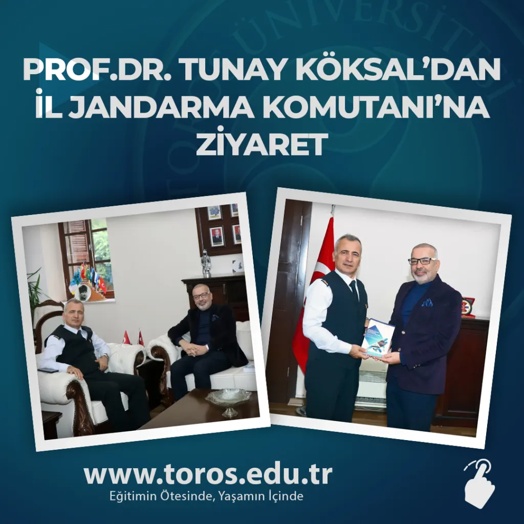 Visit From Prof.dr. Tunay Köksal To Provincial Gendarmerie Commander