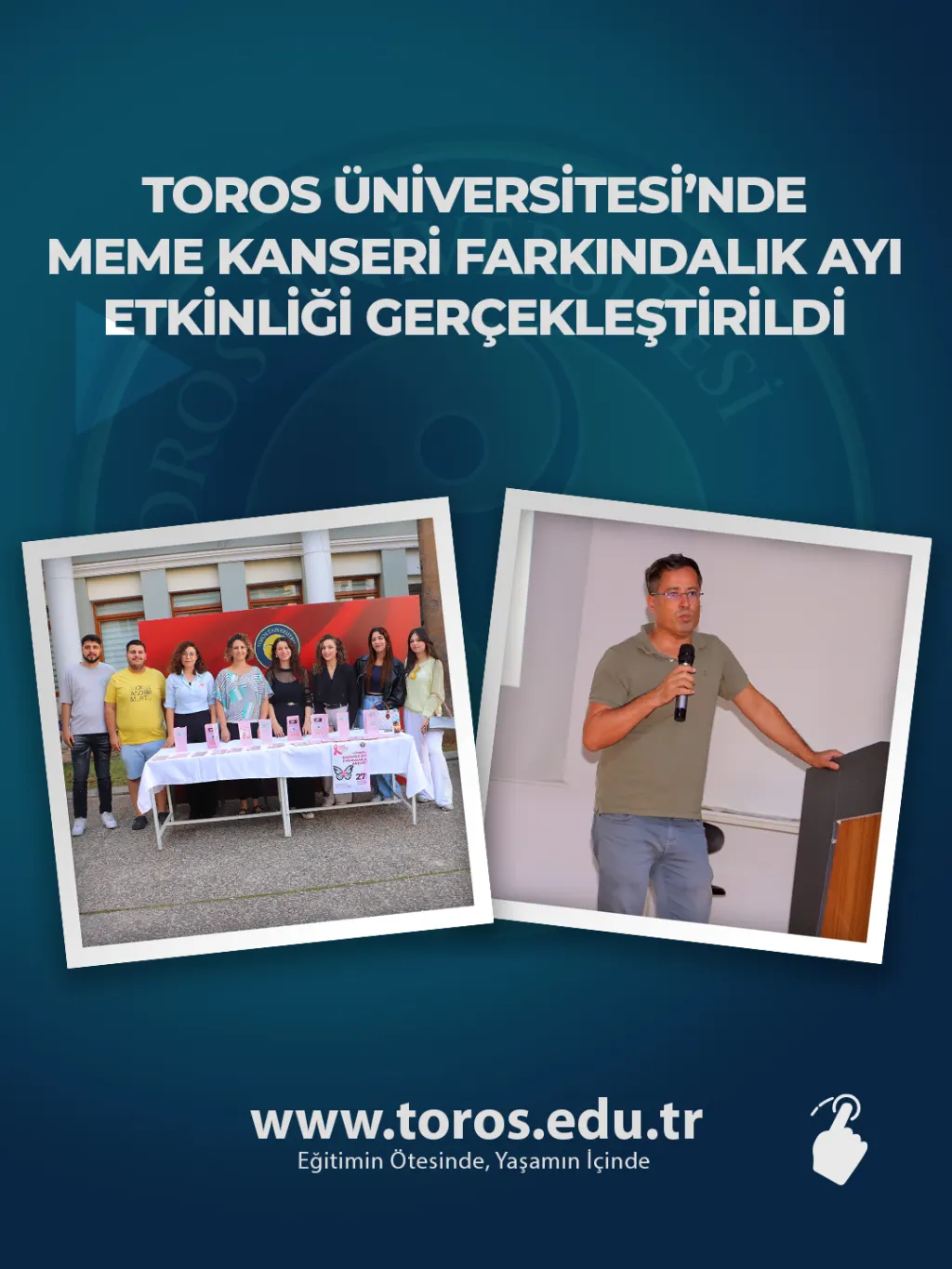 Toros Üniversitesi’nde Meme Kanseri Farkındalık Ayı Etkinliği