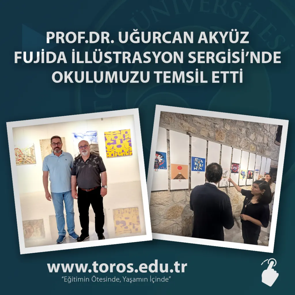 Prof.dr. Uğurcan Akyüz Represented Our School At Fuji̇da Illustration Exhibition