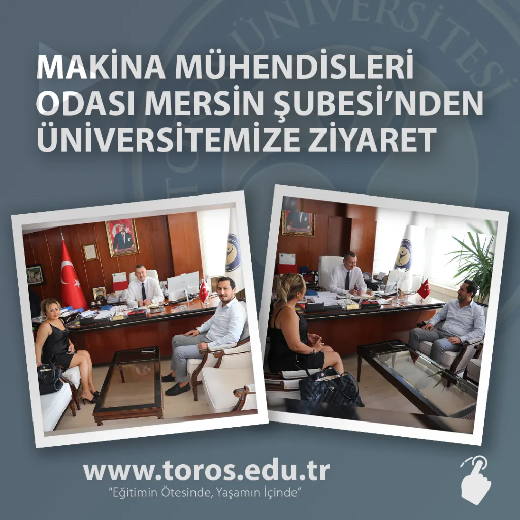 Makina Mühendisleri Odası Mersin Şubesi’nden Üniversitemize Ziyaret
