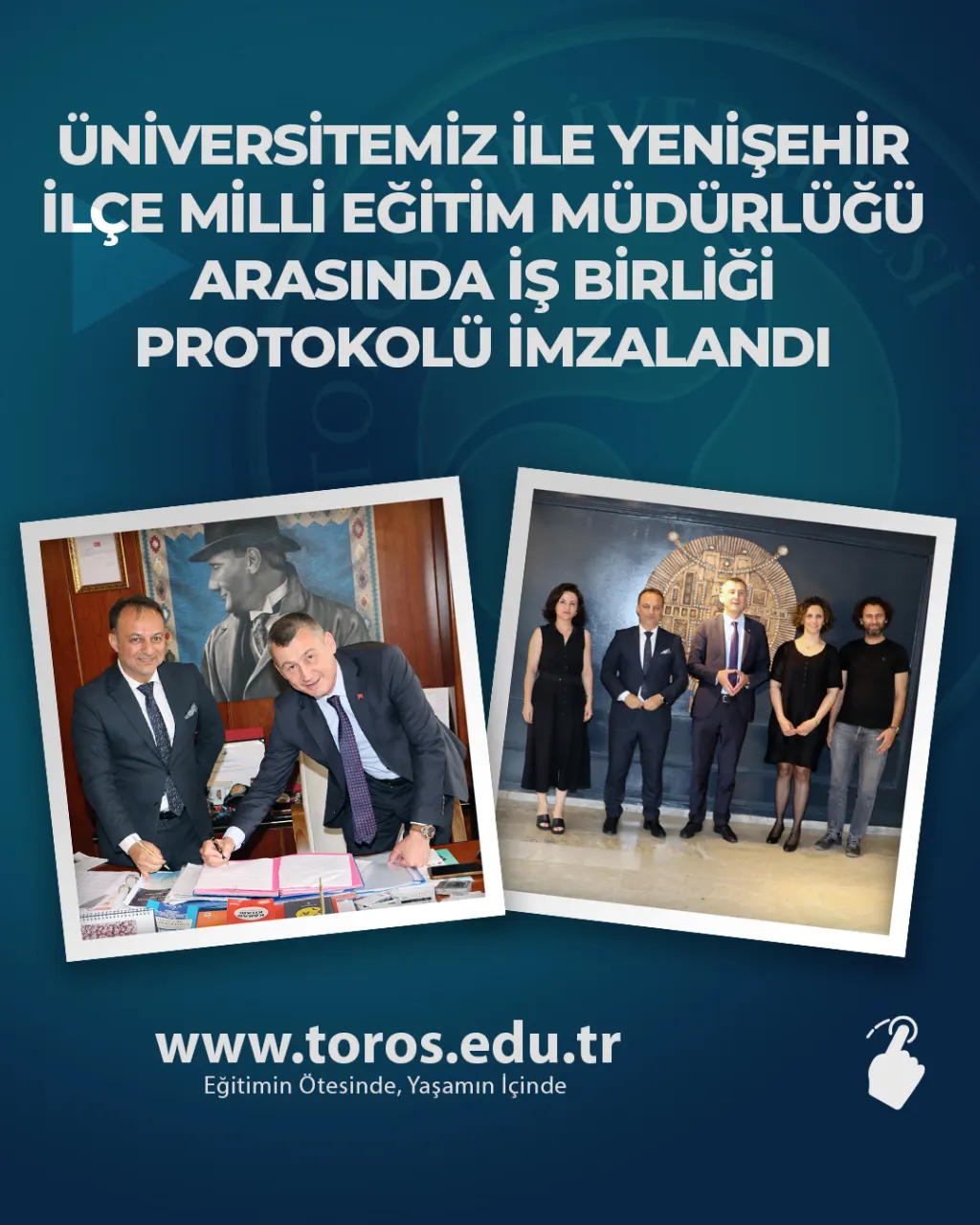 A Cooperation Protocol Was Signed Between Our University And Yenişehi̇r District Directorate Of National Education