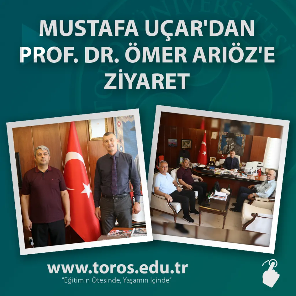Mustafa Uçar'dan Prof. Dr. Ömer Arıöz'e Ziyaret