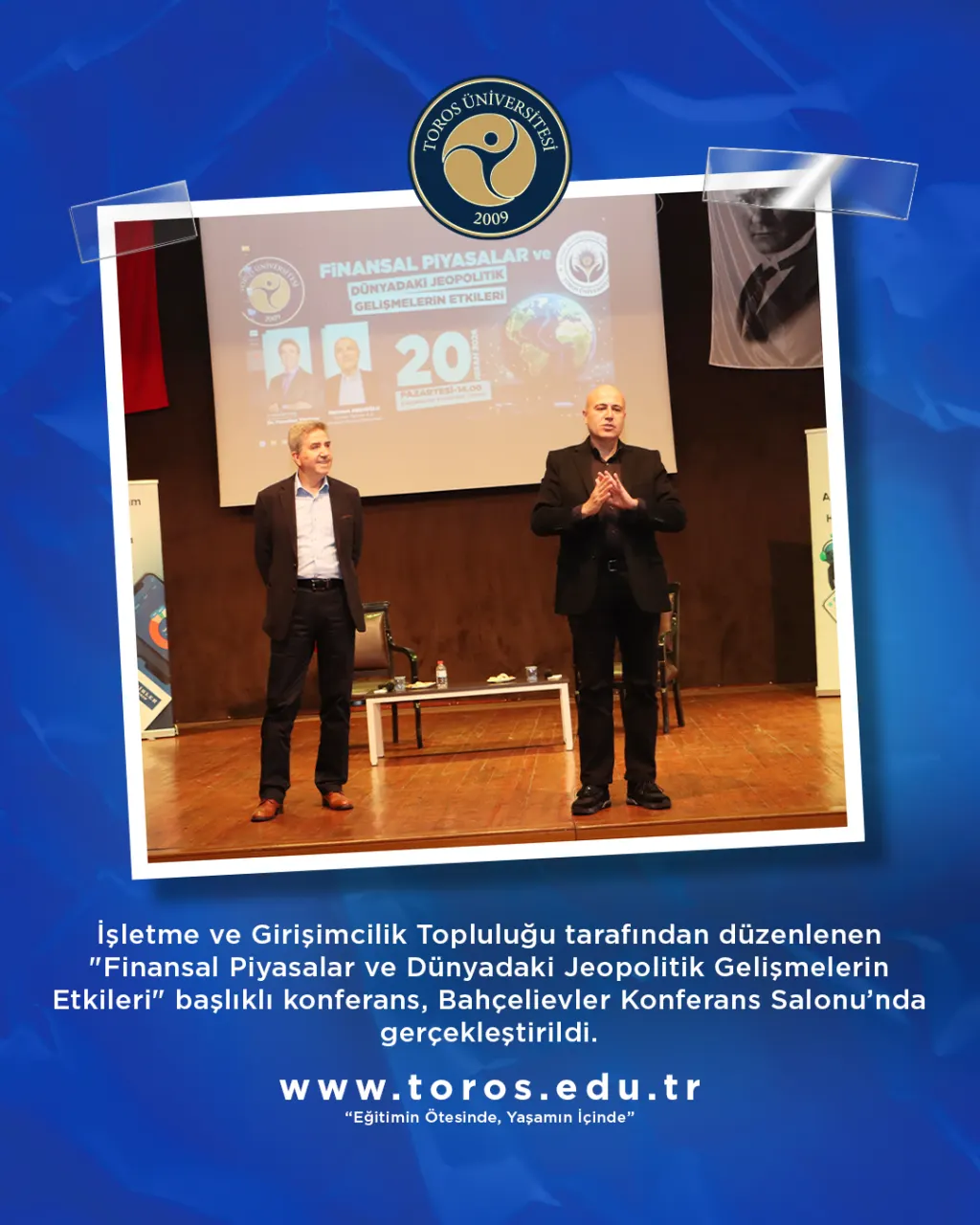 Küresel Piyasalar ve Jeopolitik Riskler: Mehmet Aşçıoğlu Toros Üniversitesi’ndeydi