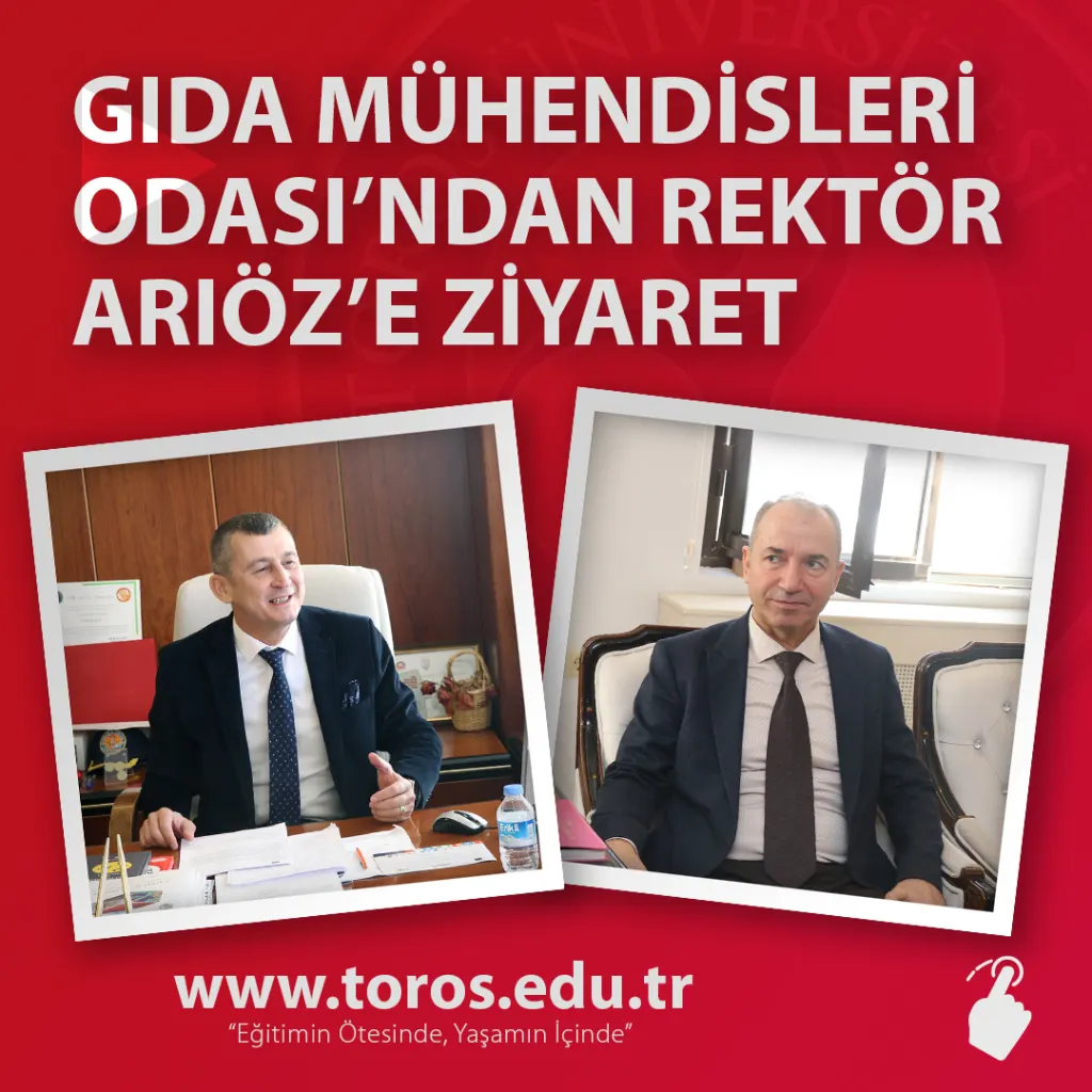 Gıda Mühendisleri Odası’ndan Rektör Arıöz’e Ziyaret