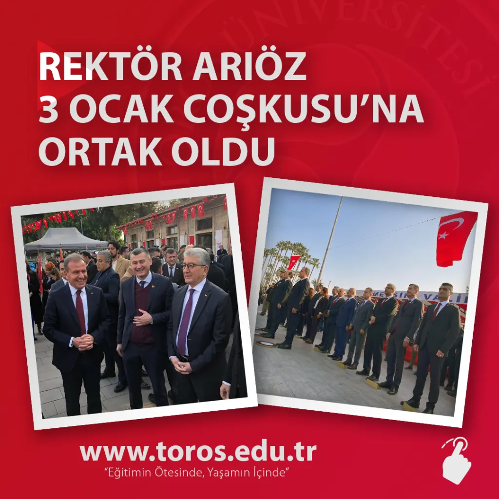Rektör Arıöz 3 Ocak Coşkusu’na Ortak Oldu