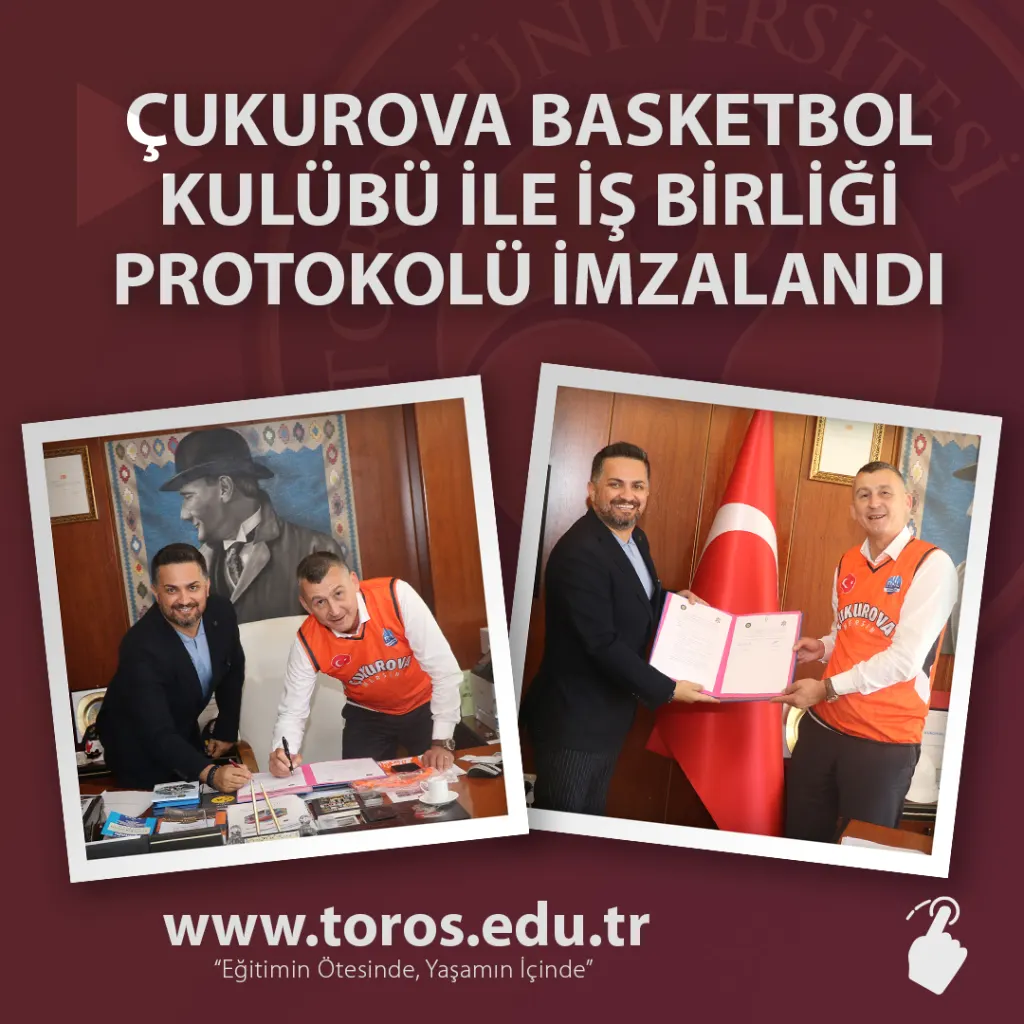 Çukurova Basketbol Kulübü ile İş Birliği Protokolü İmzalandı