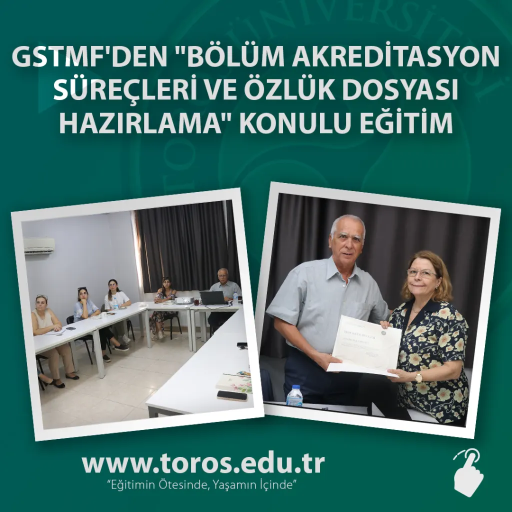 Gstmf'den "bölüm Akreditasyon Süreçleri ve Özlük Dosyası Hazırlama" Konulu Eğitim