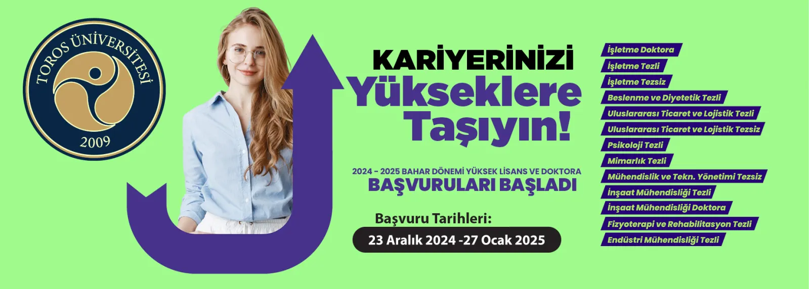 2024-2025 Spring Semester Student Recruitment Announcement For Thesis/non-thesis Master's And Phd Programs