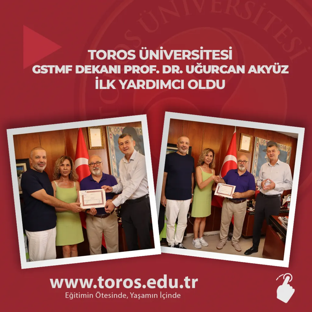 Toros Üniversitesi Gstmf Dekanı Prof. Dr. Uğurcan Akyüz İlk Yardımcı Oldu