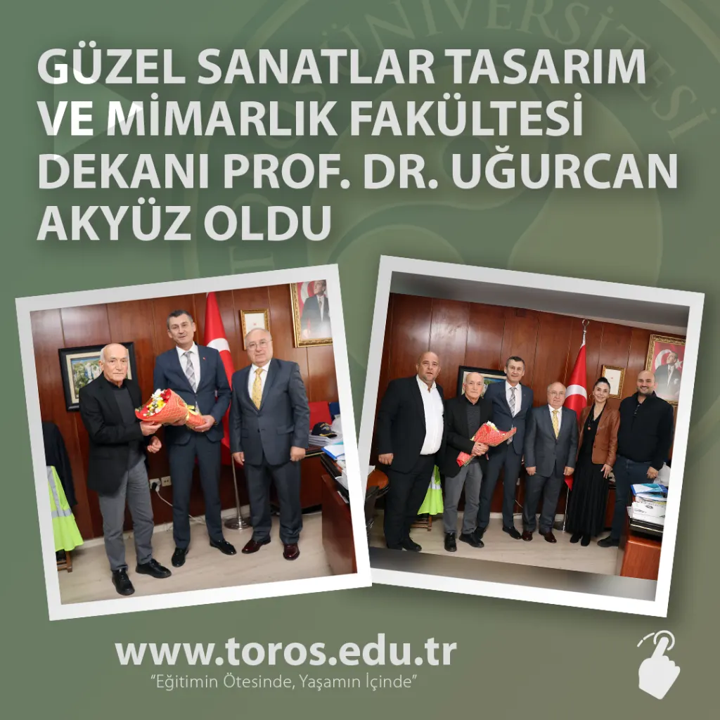 Güzel Sanatlar Tasarım ve Mimarlık Fakültesi Dekanı Prof. Dr. Uğurcan Akyüz Oldu