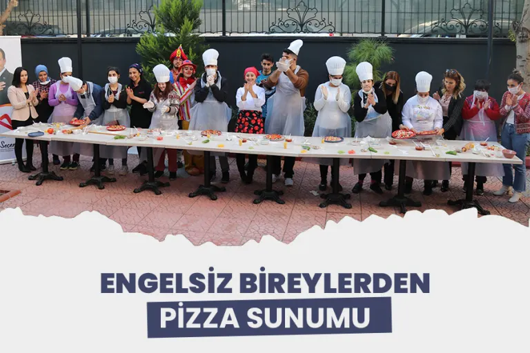 Engelsiz Şeflerden Pizza Sunumu