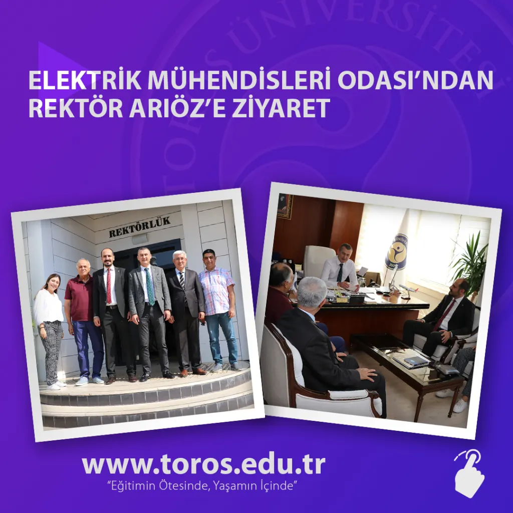 Elektrik Mühendisleri Odası’ndan Rektör Arıöz’e Ziyaret