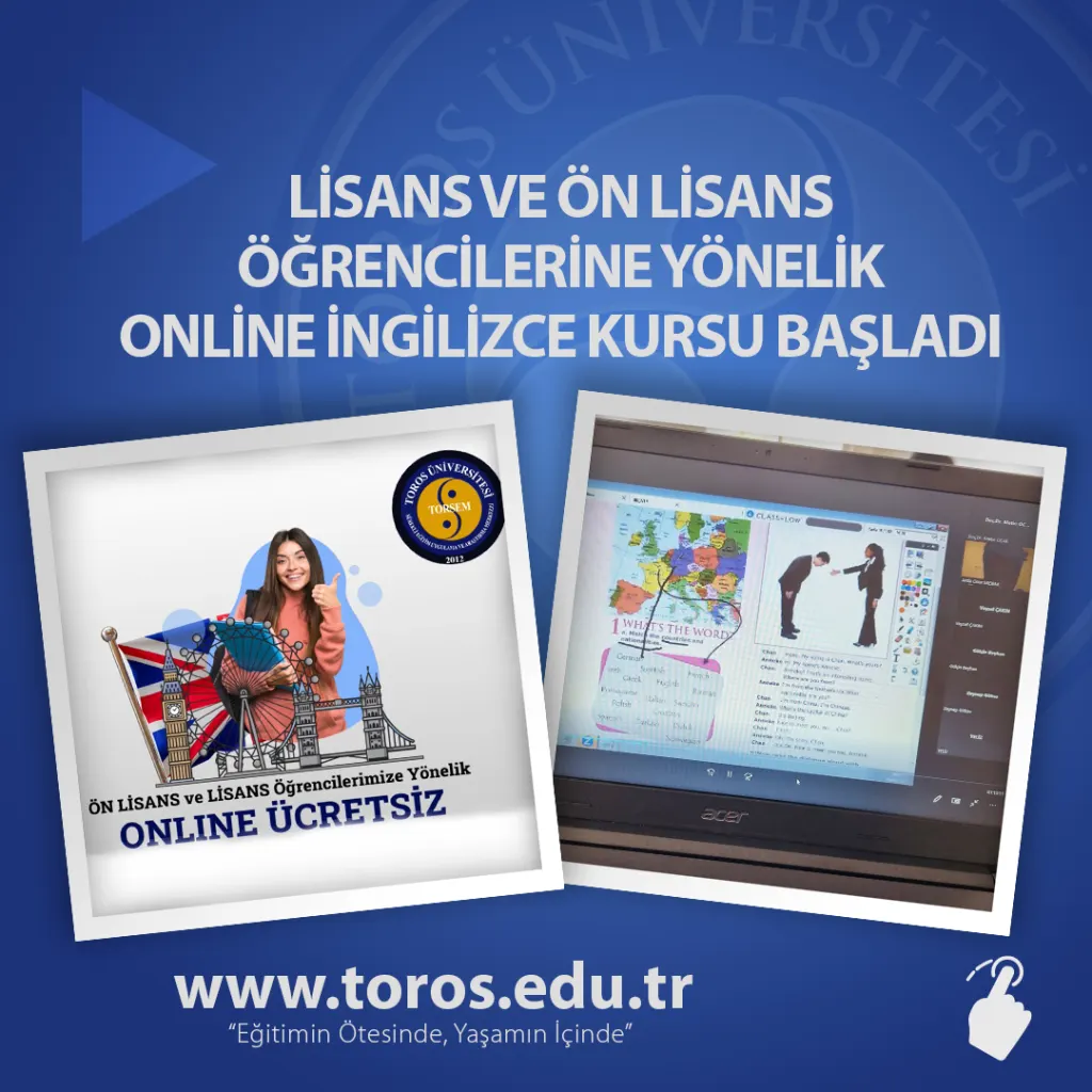 Lisans ve Ön Lisans Öğrencilerine Yönelik Online İngilizce Kursu Başladı