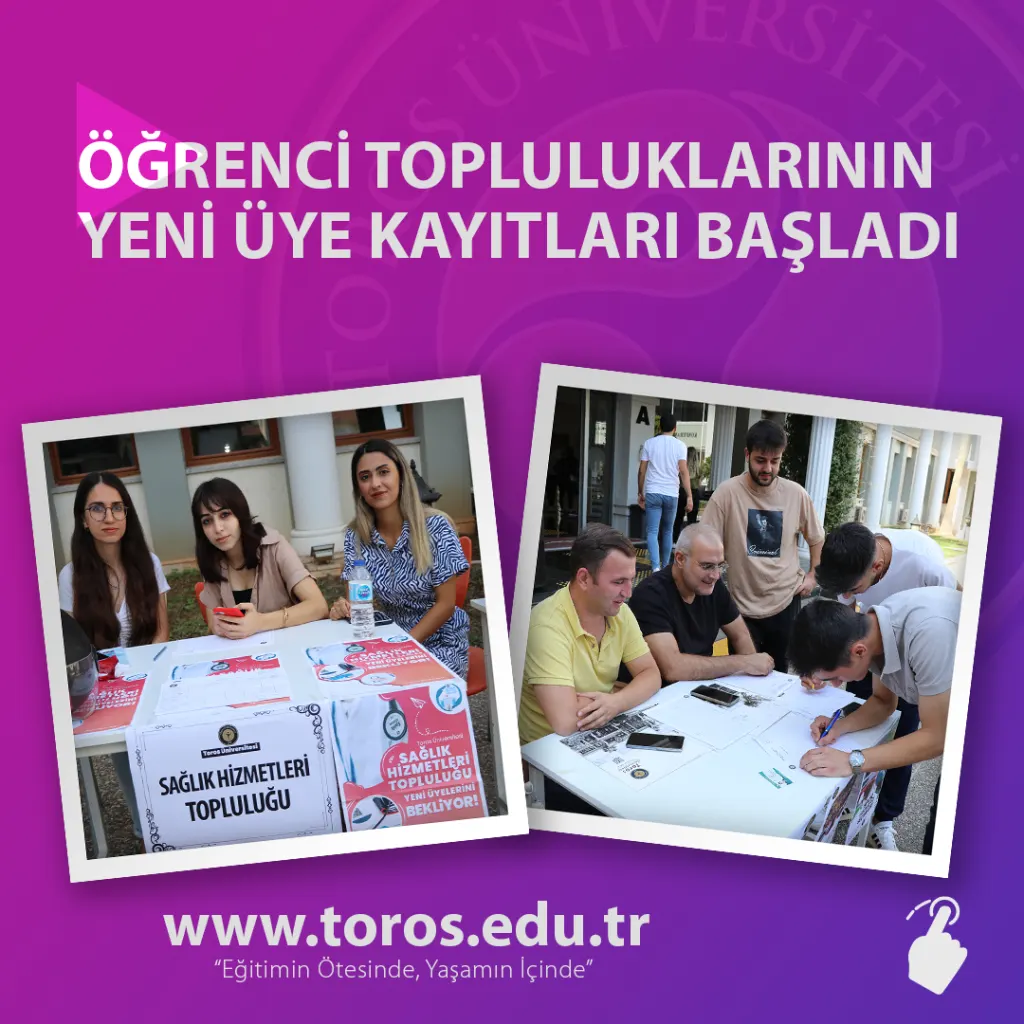 Öğrenci Topluluklarının Yeni Üye Kayıtları Başladı