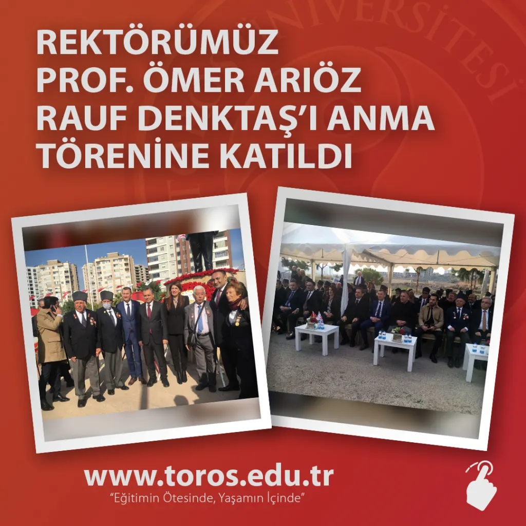 Rektörümüz Prof. Ömer Arıöz Rauf Denktaş’ı Anma Törenine Katıldı