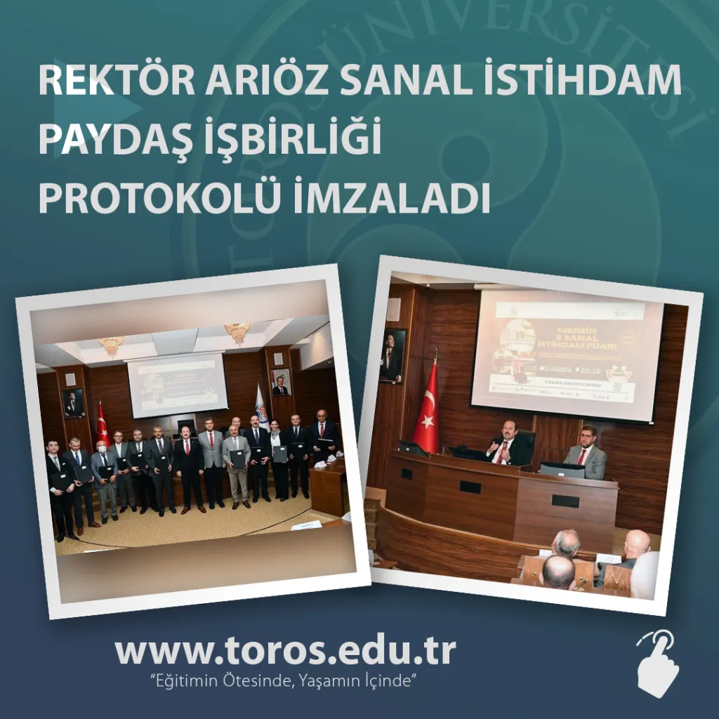 Rektör Arıöz Sanal İstihdam Paydaş İşbirliği Protokolü İmzaladı