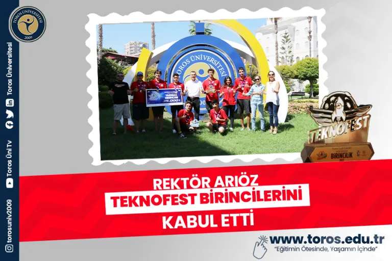 Rektör Arıöz, Teknofest Birincilerini Kabul Etti