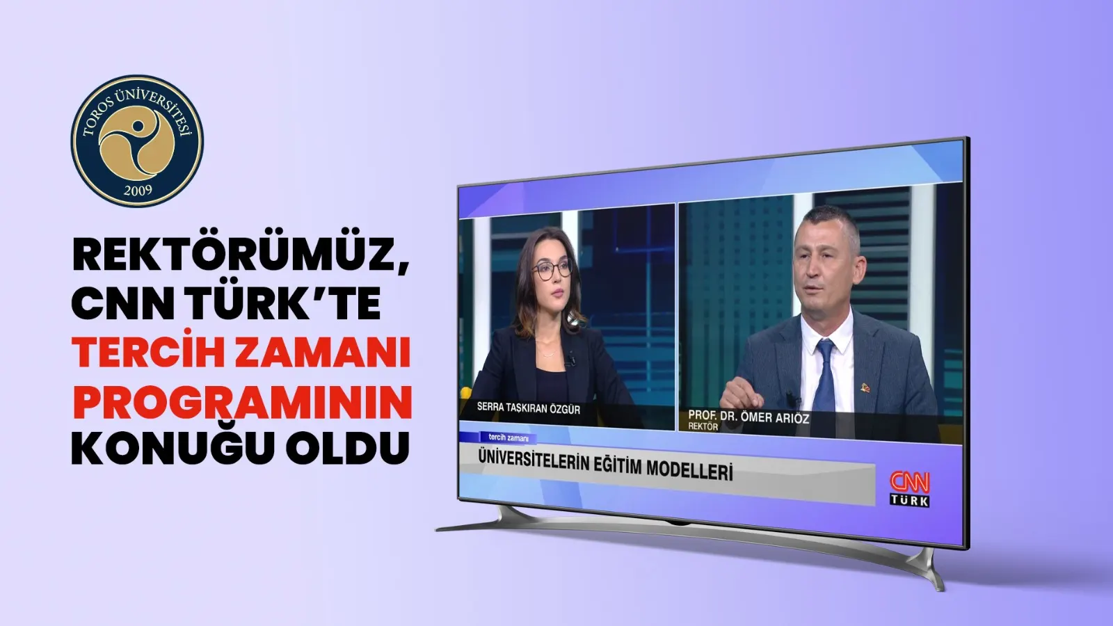 Rektör Arıöz ‘’tercih Zamanı’’ Programının Konuğu Oldu