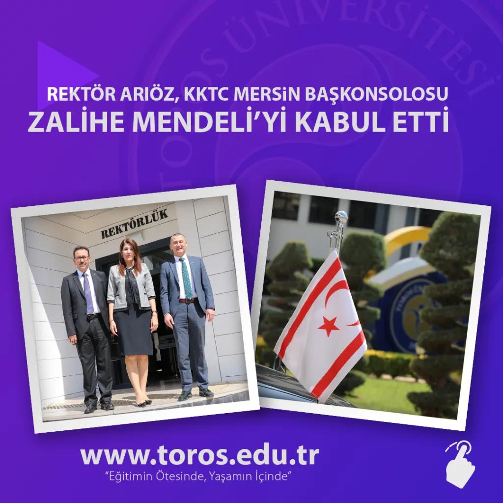 Rektör Arıöz, Kktc Mersin Başkonsolosu Zalihe Mendeli’yi Kabul Etti