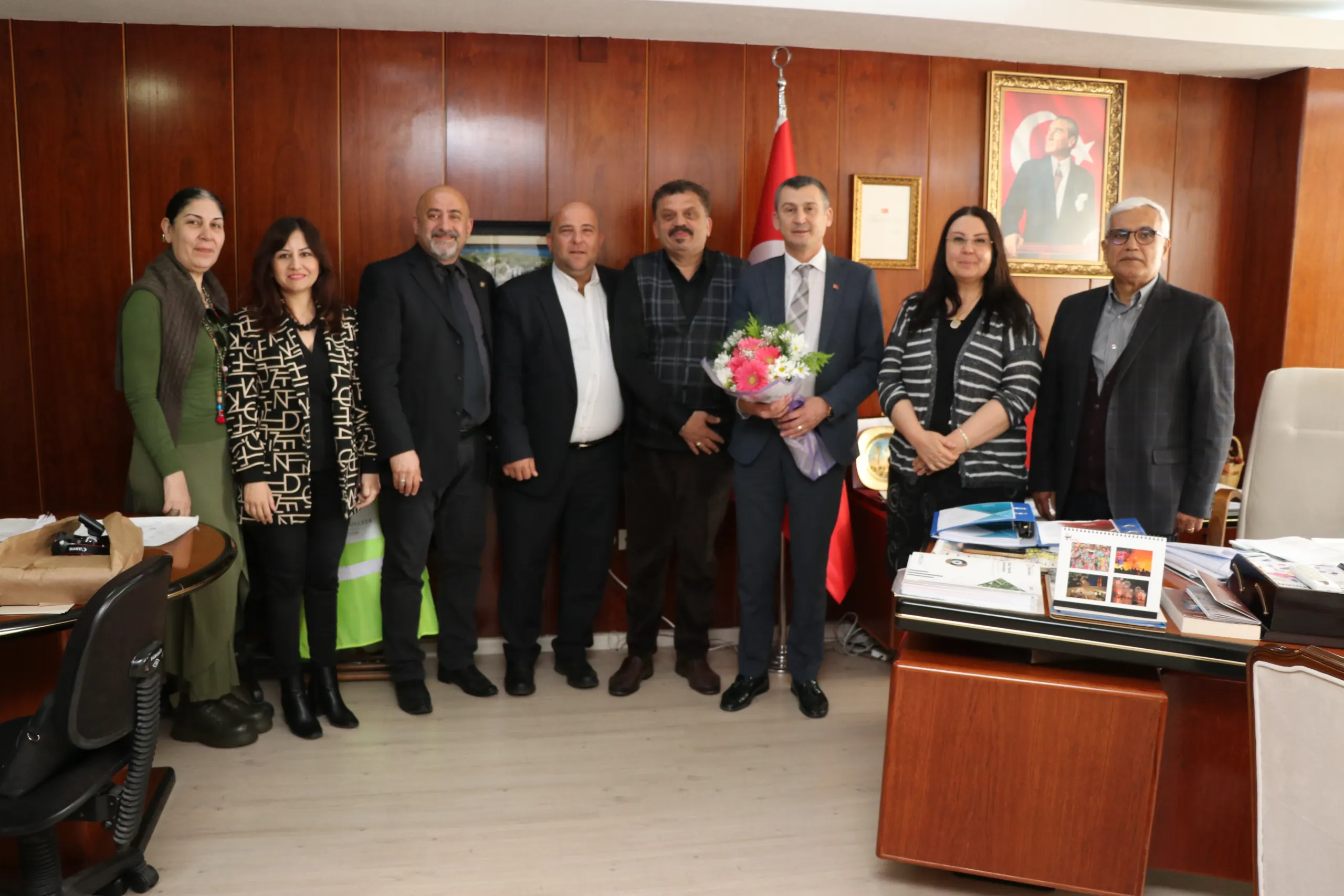 İçel Sanat Kulübü’nden Rektör Arıöz’e Ziyaret